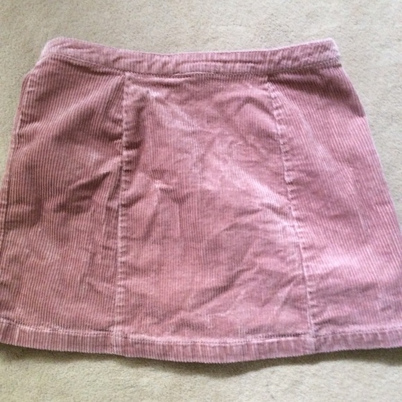 Forever21 skirt pink corduroy mini skirt - Picture 3 of 4